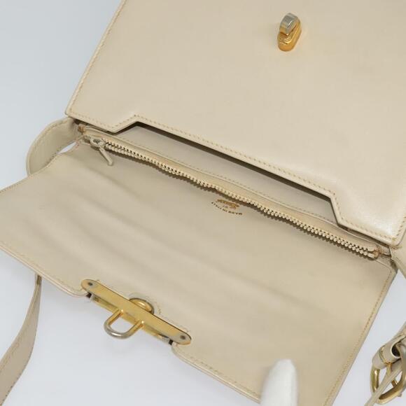 GUCCI Shoulder Bag Leather Cream Gold - Picture 10 of 16